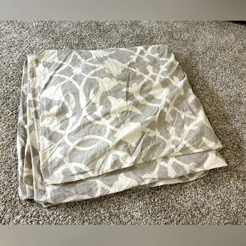 Barbara Barry Poetical Silver King Duvet Cover
